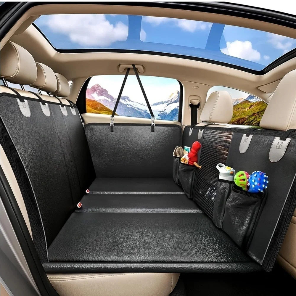 Brand New Back Seat Extender for Dogs Waterproof Scratch Resistant Black